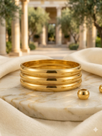 Plan Greek Bangles (Pair of 3)