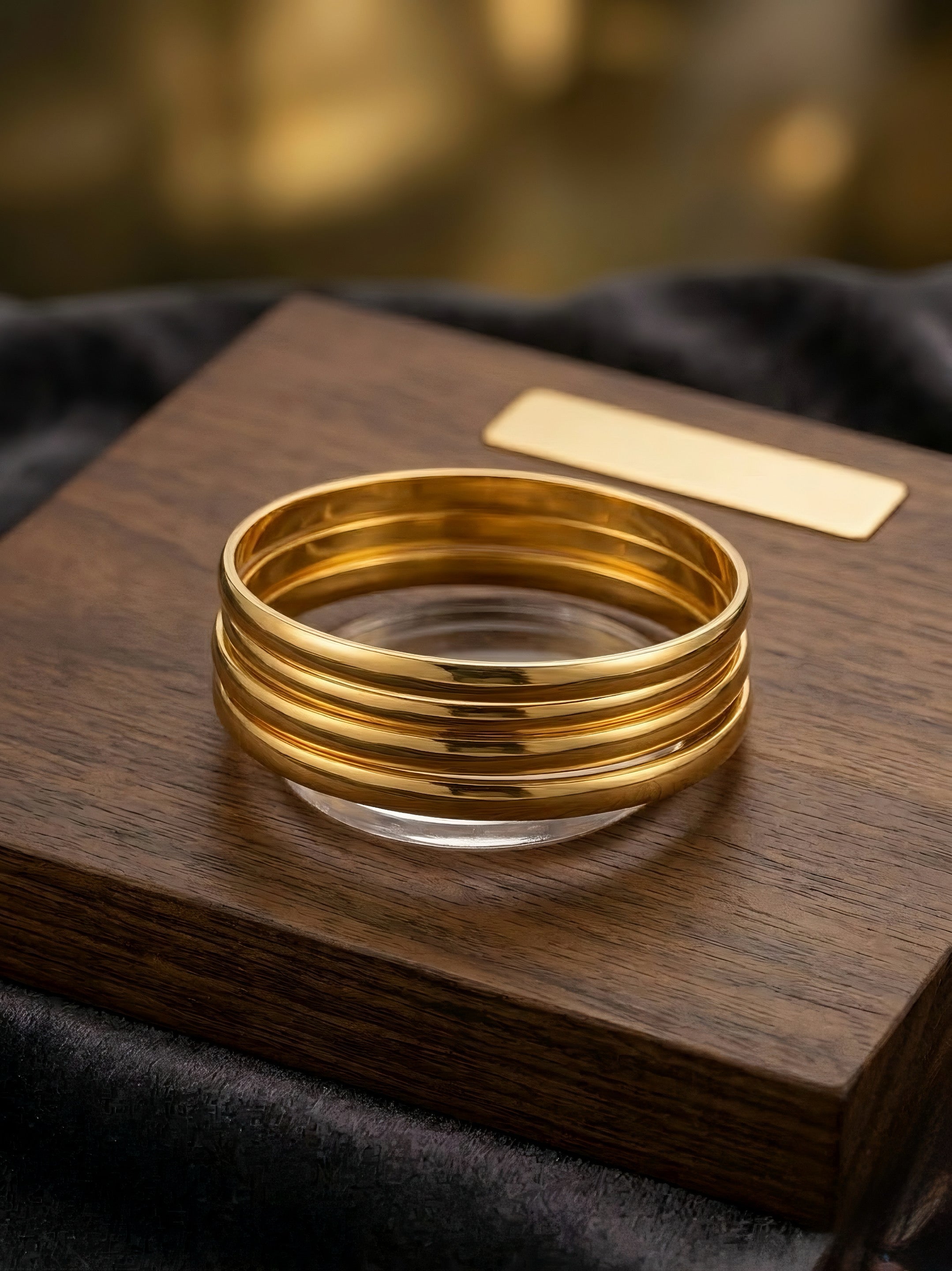 Plan Greek Bangles (Pair of 3)