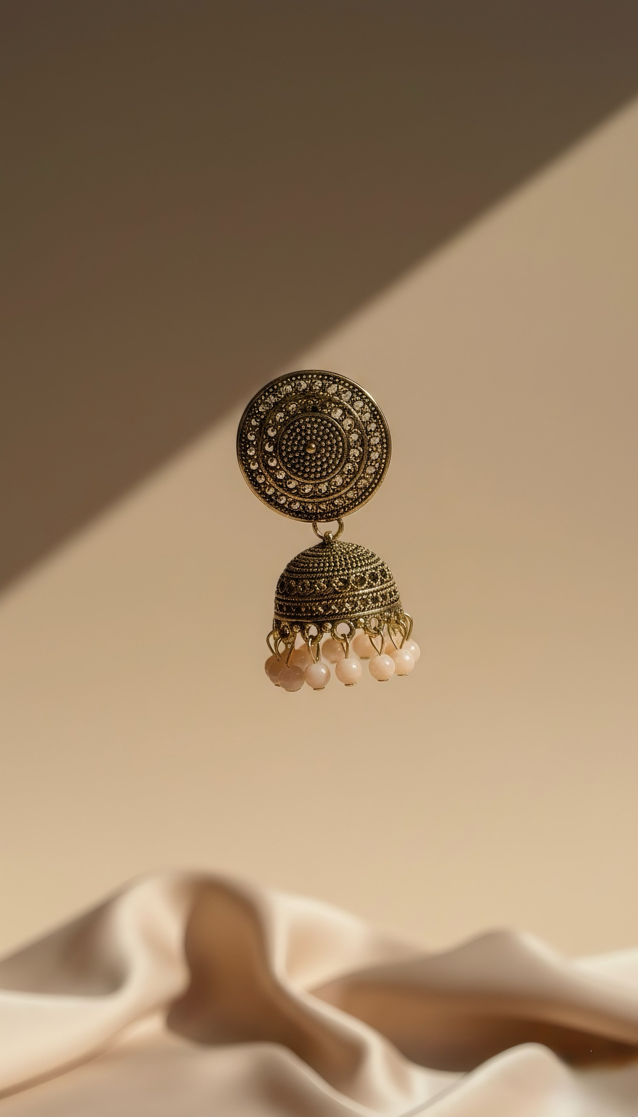 Blush Petal Jhumkas
