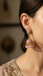 Blush Petal Jhumkas