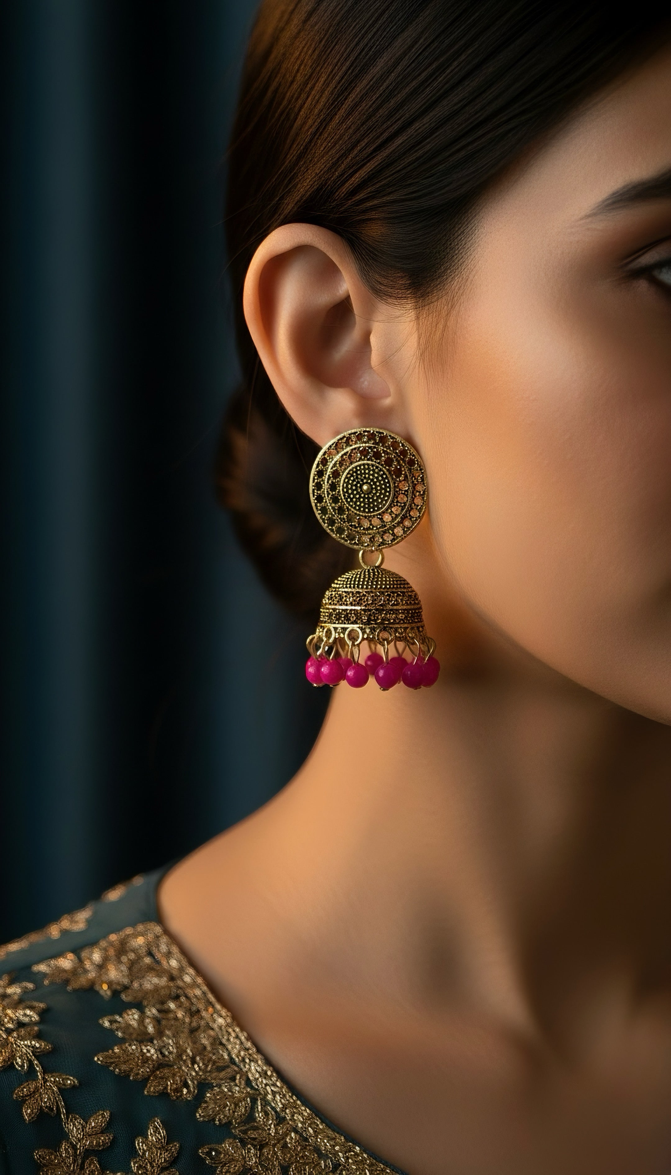 Blush Petal Jhumkas